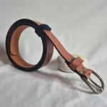 Cinturón Hebilla Oro Viejo Redondeada Herradura