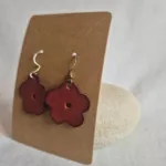 Pendientes Flor con Gancho de Plata
