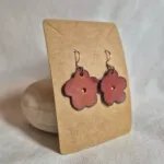 Pendientes Flor con Gancho de Plata
