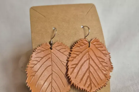 Pendientes Hoja de Avellano
