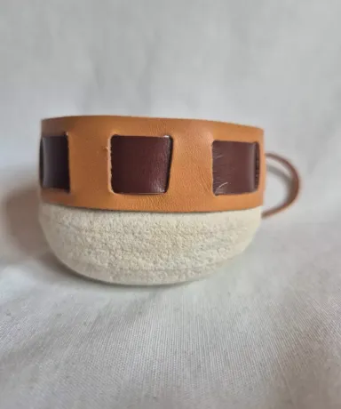 Pulsera Bicolor de Cuadrados, de Atar