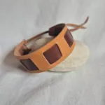 Pulsera Bicolor de Cuadrados, de Atar